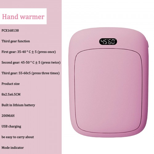 Pocket Hand Warmer Heater USB Charger Electric Rechargeable 5000mAh Power UN013 
